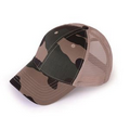 Trucker Cap W/Camouflage Fabric